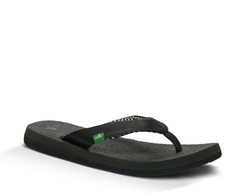 Sanuk Yoga Mat - Sanuk Flip Flops Womens Black - Philippines OTLRSX371